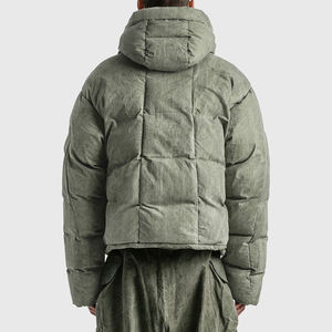 Chaqueta de Plumón Personalizada para Hombre, con Capucha Desmontable, Resistente al Agua, Estilo Vintage, para Invierno - Product Image 4
