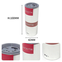 Conteneur de stockage en fer blanc personnalisé en usine petit emballage cylindrique boîte en métal boîte étanche à l'air boîte à épices indiennes pour épices