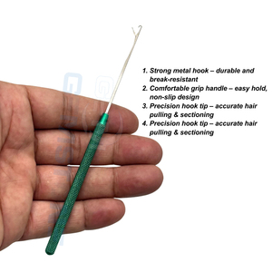 เครื่องมือเกี่ยวผมแบบมืออาชีพ ทำจากสแตนเลส ใช้สำหรับติดตั้งไมโครริงและห่วงสำหรับต่อผม - Product Image 2