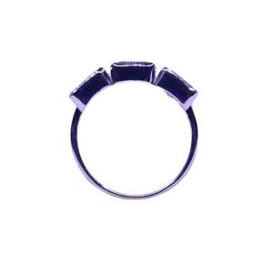 Wedding Wear <b>925</b> Sterling <b>Silver</b> Gold Plated Jewelry Amethyst Gemstone Women Wear Classic Couple <b>Ring</b> - Product Image 3