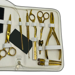 Kit de Herramientas para Extensiones de Cabello de Acero Inoxidable de Alta Resistencia, Más Vendido, Incluye Agujas, Pinzas para Cabello, Tijeras y Alicates de 2 Orificios para Uso Comercial - Product Image 5