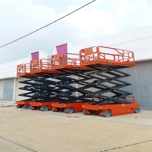 Plateforme de travail aérien portative à ciseaux antidérapante, tractable, pour le nettoyage des façades de bâtiments, 4M, 6M, 8M, 10M, 12M, 14M, Diesel, 220V, 380V - Product Image 6