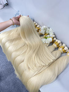 Toupee Corp T05 Cabello Humano Vietnamita de Alta Calidad a Granel 100% Virgen 100g Doble Trama a Máquina para Extensiones - Product Image 3