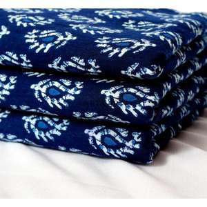 Tela de Algodón 100% con Estampado Tradicional a Bloque, Diseño Geométrico, por Metro, Precio de Fábrica - Product Image 2