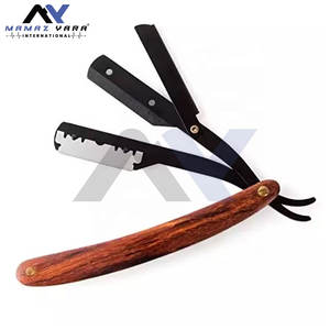 Navaja de Afeitar Recta de Alta Calidad para Hombre, Mango Metálico Elegante con Recubrimiento de Papel, Nuevas Navajas de Afeitar Desechables, Cuchilla para Afeitar la Cara - Product Image 4