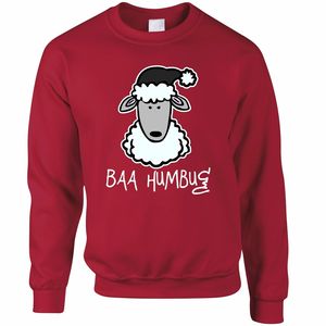Sudadera navideña con diseño de oveja para hombre, jersey de cuello redondo, informal, de invierno, con estampado de dibujos animados, de manga larga, de punto - Product Image 2