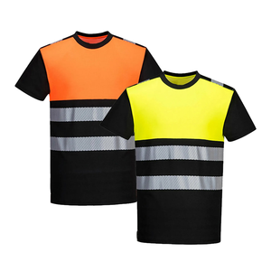 Reflective High Visibility Waterproof Breathable Short Sleeve Turn Collar Men Safety <b>Polo</b> Shirt Best Custom Polyester - Product Image 6