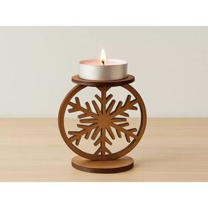 Modern Wooden Coaster for Interior Ramadan Supplies - Product Image 1