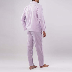 Wholesale OEM Factory Custom Spring Sleepwear Men Sexy <b>Thermal</b> Casual Solid Pajama Shirts <b>Pants</b> 100% Cotton Breathable - Product Image 5