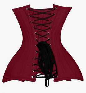 Corsé Overbust de Algodón Marrón con Doble Varillaje de Acero, Personalizable OEM al por Mayor, Forro de Algodón Negro, Cincher de Cintura para Uso Diario - Product Image 3