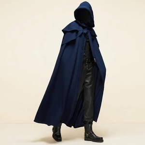Custom <b>Cow</b> Character Medieval Hooded Cape 100% Polyester Digital Print Adult Unisex New Year <b>Costume</b> OEM Service - Product Image 1