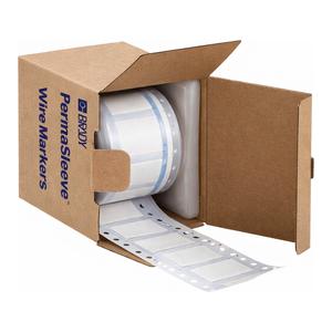 Étiquettes thermorétractables Brady PermaSleeve pour câbles, diamètre 3/4 po, résistantes aux UV, pour imprimantes à 3 cœurs de 3 po - Product Image 1