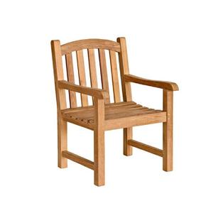 Chaises empilables en teck américain, fabriquées en Indonésie, meubles en bois massif - Product Image 1