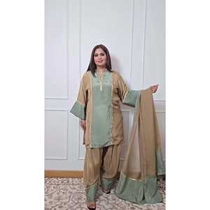 Top de fiesta para mujer de diseñador Plazzo Dupatta Set - Product Image 1