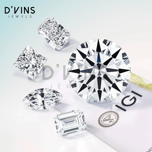 Diamantes Cultivados en Laboratorio D'vins Jewels de Alta Calidad, 0.3ct, Corte Redondo E VVS2, Excelente Corte, Color Fancy Light Surat, para Joyería - Product Image 3