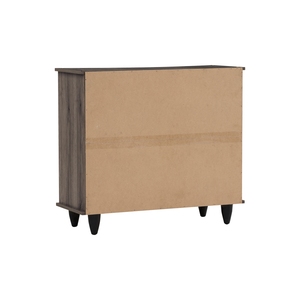 Meuble à chaussures contemporain en panneaux stratifiés, finition chêne Fleton, armoire de rangement à deux portes à lattes pour entrée - Product Image 5