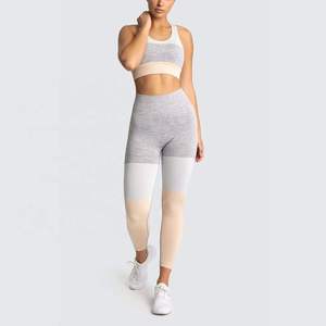 Conjunto Deportivo Elegante para Mujer, Leggings y Sujetador Deportivo Elásticos para Yoga, Gimnasio, Running, Ejercicio, Fitness y Actividades - Product Image 4