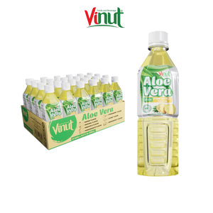 Jus de purée d'aloe vera 500ml - Saveur Ananas NFC Vente en gros Marque privée Échantillon gratuit Fabricant Vietnamien - Product Image 5