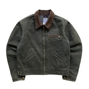 Fully Custom <b>Canvas</b> Work <b>Jacket</b> Streetwear Fashion Vintage Washed Plus Size <b>Canvas</b> <b>Jacket</b> Zip up Heavyweight <b>Jacket</b> For <b>Men</b> - Product Image 3