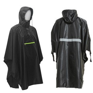 Impermeable Unisex con Capucha, Plegable, con Franja Reflectante y Bolsillo con Cremallera para Uso en Exteriores - Product Image 1