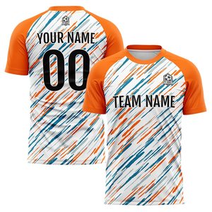 Camiseta de Fútbol Personalizada Amarilla y Blanca con Estampado Sublimado, Cuello Redondo, Manga Corta, Absorbe la Humedad, Unisex para Adultos - Product Image 4