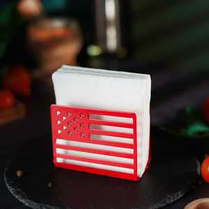 Elegante Servilletero de Metal para Decoración de Mesa en Hogar o Restaurante - Product Image 1