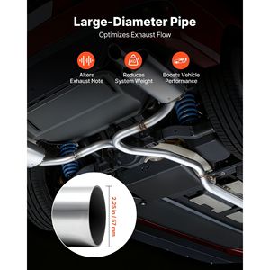 Kit Tubi di Scarico Fai-da-te Personalizzabili da 8 Pezzi, Tubi a U in Acciaio Dolce da 2,25 Pollici, Tubi di Scarico Dritti Galvanizzati a 90 e 135 Gradi - Product Image 4