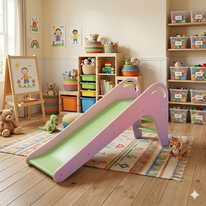 ชุดสไลเดอร์และชิงช้าสำหรับเด็กเล่นในร่ม ขายส่ง สนุกสนานอเนกประสงค์ สำหรับเด็ก หลากสี ทำจากไม้สน สำหรับโรงเรียนอนุบาล - Product Image 2