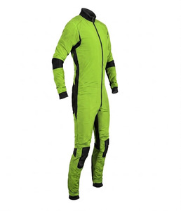 Traje de cuerpo entero verde para hombre EKIN IMPEX con detalles negros y cremallera frontal para paracaidismo de alto rendimiento. - Product Image 5