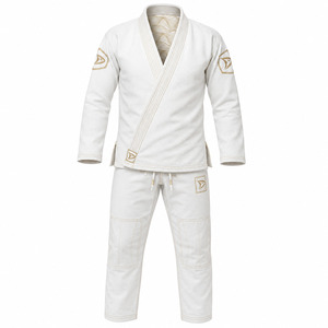 Men's Navy Karate Uniform Quick Dry Breathable Lightweight 100% Cotton Training Suit Logo Print Regular Fit Martial Arts Wear - Product Image 1
