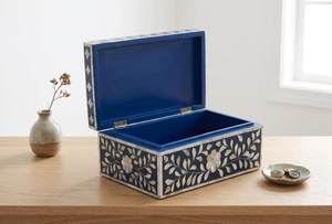 Modern Bone Inlay Jewelry <b>Box</b> Handmade Ring Earring Necklace Bracelet Holder Decorative <b>Vanity</b> Storage Gift Item - Product Image 6