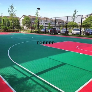 Dalles modulaires en PP emboîtables pour terrains de sport extérieurs (tennis, badminton, basketball) - Product Image 6