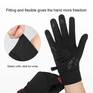 <b>Touchscreen</b> Compatible Full Finger Outdoor Sports <b>Gloves</b> Unisex Breathable Textile Weaving With Buckle Closure - Product Image 3
