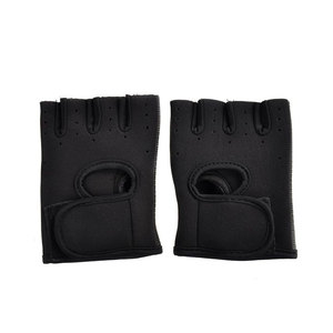 Gants mi-doigts avec fermeture auto-agrippante, en maille respirante, pour hommes, pour le fitness estival - Product Image 2