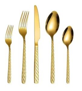 Ensemble de couverts élégants en acier inoxydable (cuillère, fourchette, couteau) pour la maison moderne et le service de restaurant - Product Image 3