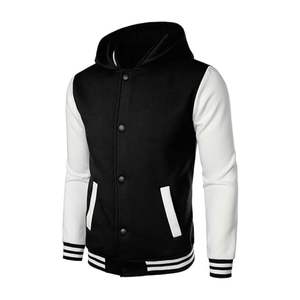 Vestes universitaires unisexes grandes tailles, logo personnalisé, veste varsity simple, veste varsity en toile vierge en gros - Product Image 1