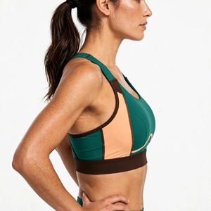 Soutien-gorge de sport respirant sans armatures pour femme, couleur personnalisable, coupe racerback, bonnet 3/4, séchage rapide, en Spandex/Coton, lavable en machine, couleur unie - Product Image 4