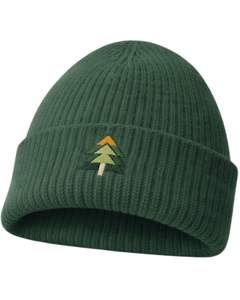 Gorro de Punto Acrílico Personalizado con Logo de Árbol Bordado, Color Verde, Cálido para Invierno, Suave, Fabricante OEM, Unisex - Product Image 1