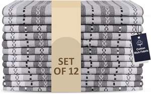 Paños de Cocina de Algodón Estampados a Rayas, Paños de Cocina de Algodón para Secar y Limpiar, Patrones Cuadrados y en Rollo - Product Image 5