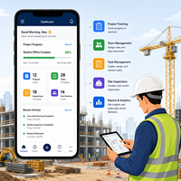 Aplicación Móvil Inteligente para la Gestión de Obras de Construcción, Soporte por Internet para el Seguimiento de Proyectos, Gestión de Personal, Actualizaciones en Tiempo Real