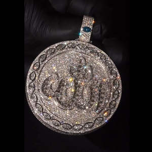 สร้อยคอเงินแท้ 925 คุณภาพสูง ประดับเพชรโมอิสซาไนต์ทรงกลมเจียระไนแบบบริลเลียนท์ สไตล์ฮิปฮอป สำหรับแร็ปเปอร์  รับสั่งทำ พร้อมใบรับรอง GRA ราคาโรงงาน - Product Image 4