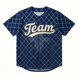 Maillots de baseball cousus en tissu mesh robuste, coupe unisexe, manches courtes, respirants - Product Image 2