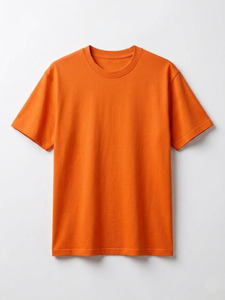 T-shirt vierge personnalisable avec logo pour homme, vente en gros, 100% coton épais, col rond, style décontracté streetwear - Product Image 4
