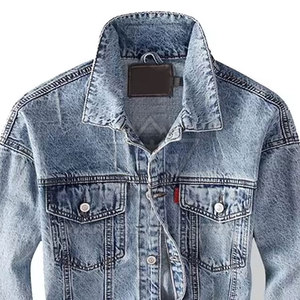 Veste en jean tendance pour homme, classique, boutonnée, vêtement d'extérieur en jean, streetwear urbain décontracté, vêtements de tous les jours, veste en jean pour homme - Product Image 4