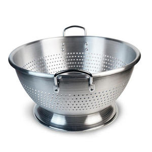 High-quality Stainless Steel Colanders Strainers Corrosion-Resistant Finish <b>Oven</b>/Dishwasher Safe BPA Free for Hot/Cold Food - Product Image 2