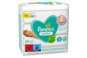 Toallitas húmedas para el cuidado del bebé 100% biodegradables de fibra de bambú / Toallitas húmedas Pampers para bebés - Product Image 2