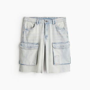 Shorts cargo décontractés pour femmes, confortables, respirants, écologiques, anti-plis, taille basse, taille haute, avec logo, pour l'été - Product Image 4