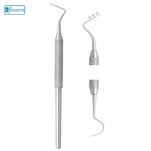 เครื่องมือสำรวจช่องปาก 6flowers Dental Explorer ด้ามจับแบบหนาและออกแบบตามหลักสรีรศาสตร์ สำหรับการผ่าตัดทางทันตกรรม ระดับ Class I ได้รับการรับรองมาตรฐาน CE - Product Image 1
