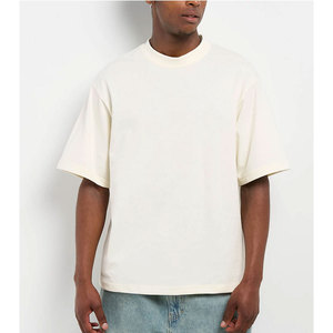 T-shirt en coton épais et robuste, style Shaka Wear, col montant, streetwear, prix d'usine, hip-hop, marque privée - Product Image 1