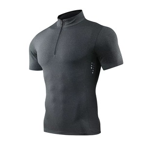 Custom Gym <b>Compression</b> T <b>Shirt</b> Manufacturer Fitness Performance Apparel Premium Cotton Polyester Spandex OEM ODM Private Label - Product Image 1